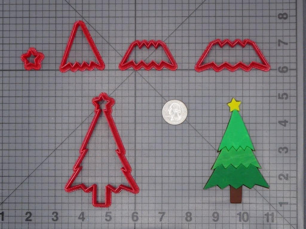 Christmas - Tree 266-H730 Cookie Cutter Set