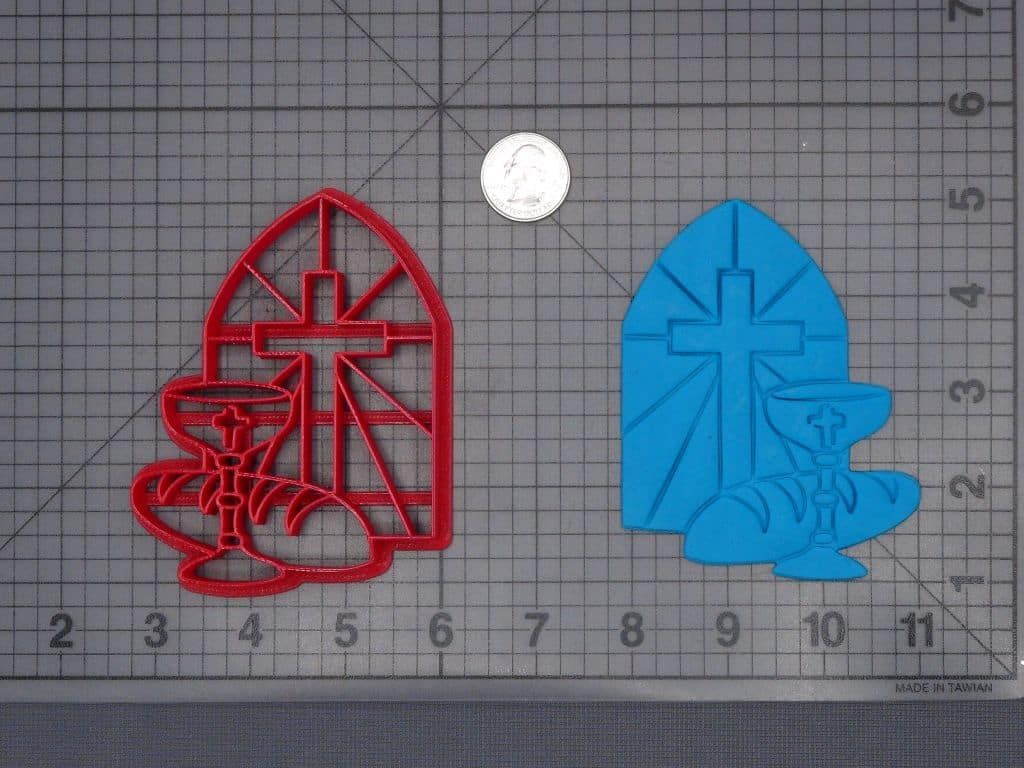 Communion Bread and Cross 266-H003 Cookie Cutter
