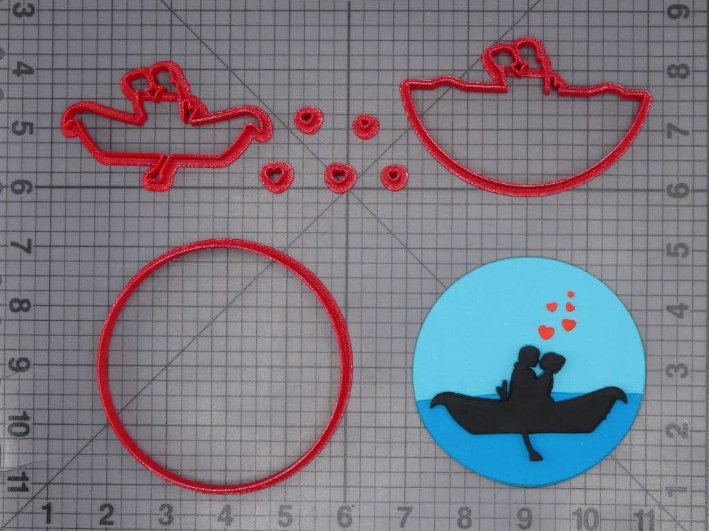 Couple on Boat 266-H307 Cookie Cutter Set