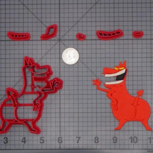 Cow and Chicken - Red Guy Body 266-H678 Cookie Cutter Set