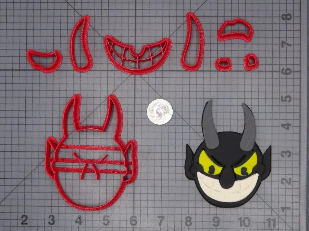 Cuphead - Devil Head 266-H297 Cookie Cutter Set