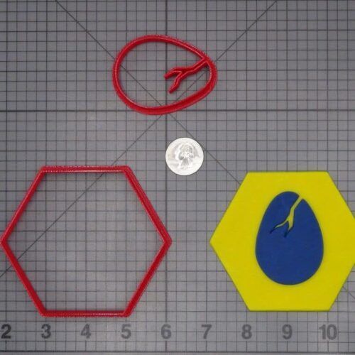 Dinosaur Egg 266-H768 Cookie Cutter Set
