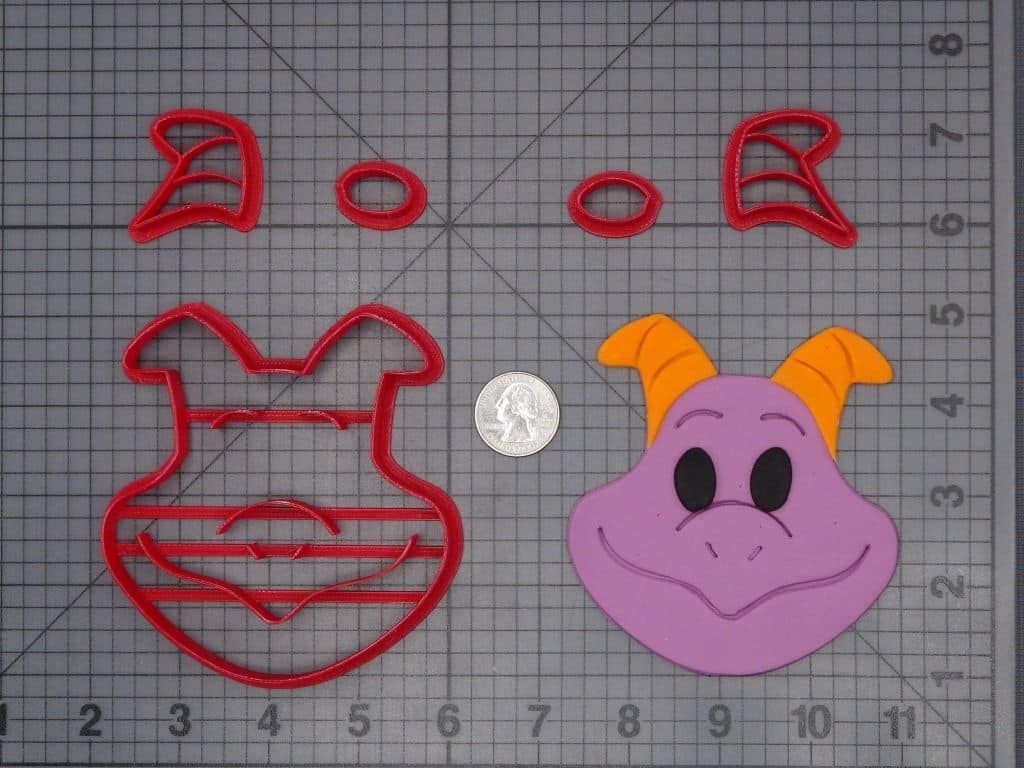 Disney Emoji - Figment Dragon Head 266-H545 Cookie Cutter Set