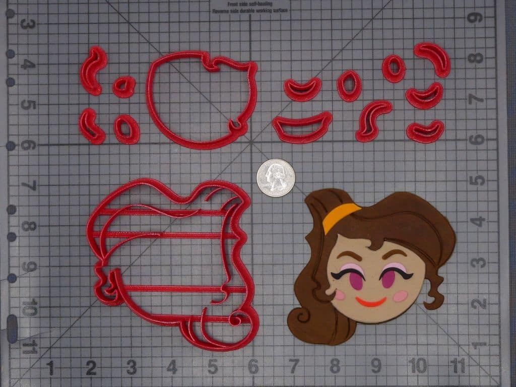 Disney Emoji - Hercules - Meg Head 266-H680 Cookie Cutter Set