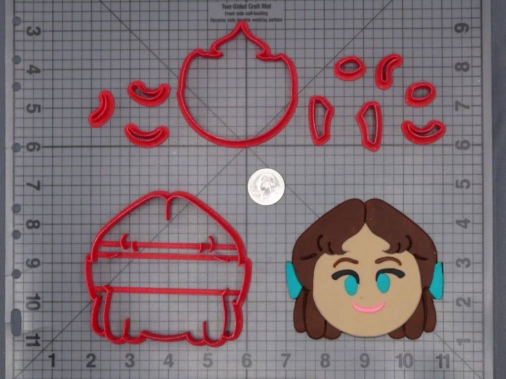 Disney Emoji - Peter Pan - Wendy Head 266-H299 Cookie Cutter Set