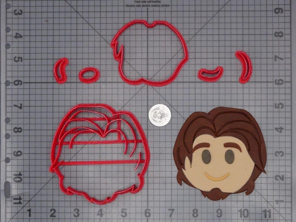 Disney Emoji - Tangled - Flynn Rider Head 266-H615 Cookie Cutter Set