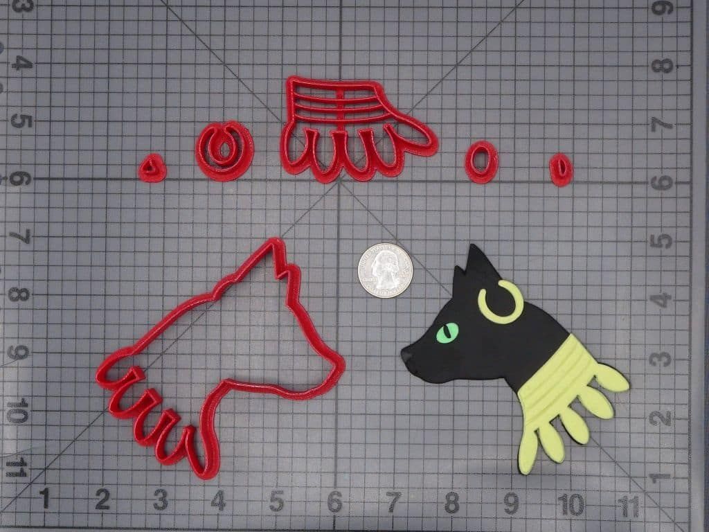 Egyptain Cat Head 266-H067 Cookie Cutter Set