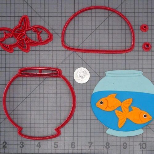 Fish Bowl 266-H306 Cookie Cutter Set