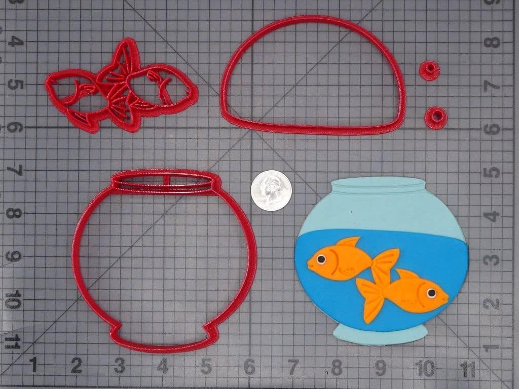 Fish Bowl 266-H306 Cookie Cutter Set