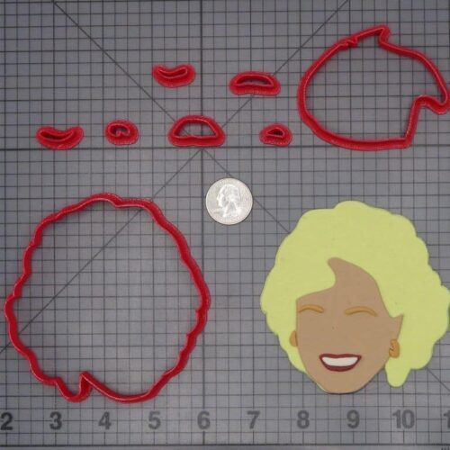 Golden Girls - Rose Head 266-G901 Cookie Cutter Set