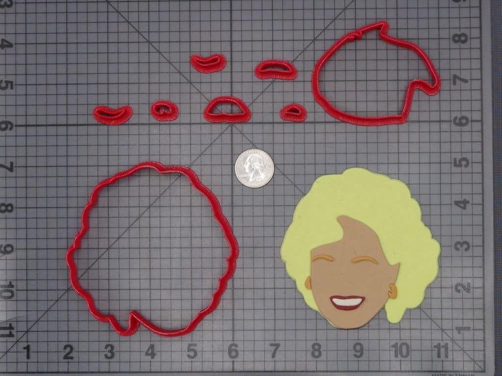 Golden Girls - Rose Head 266-G901 Cookie Cutter Set