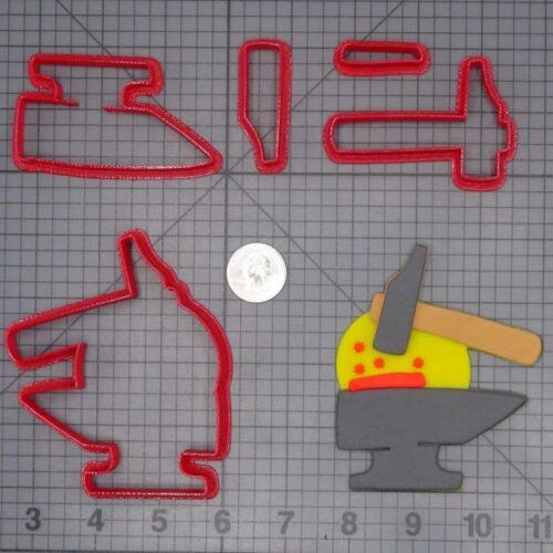 Hammer with Anvil 266-H311 Cookie Cutter Set