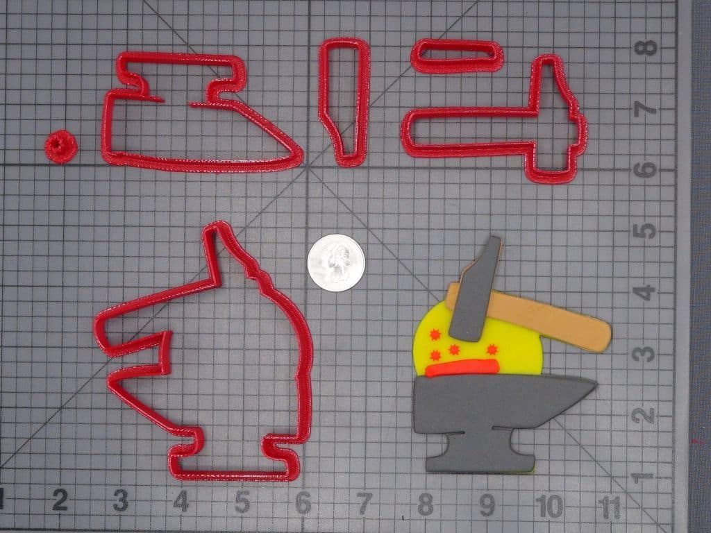 Hammer with Anvil 266-H311 Cookie Cutter Set