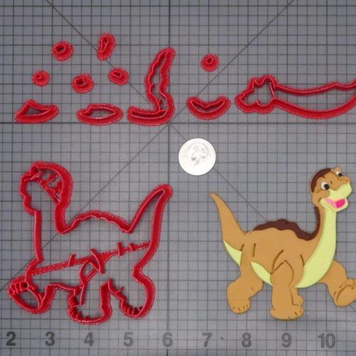 Land Before Time - Little Foot Dinosaur Body 266-H274 Cookie Cutter Set