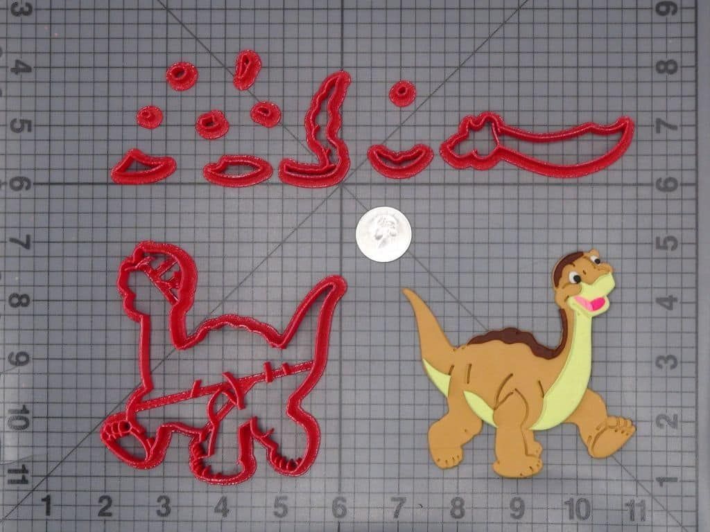 Land Before Time - Little Foot Dinosaur Body 266-H274 Cookie Cutter Set