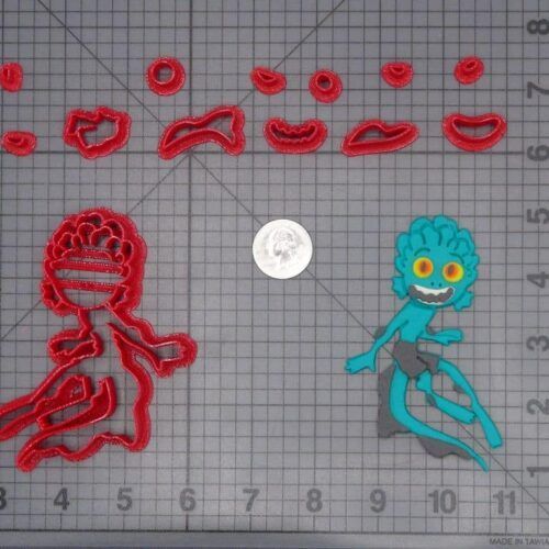 Luca Sea Monster Body 266-H201 Cookie Cutter Set