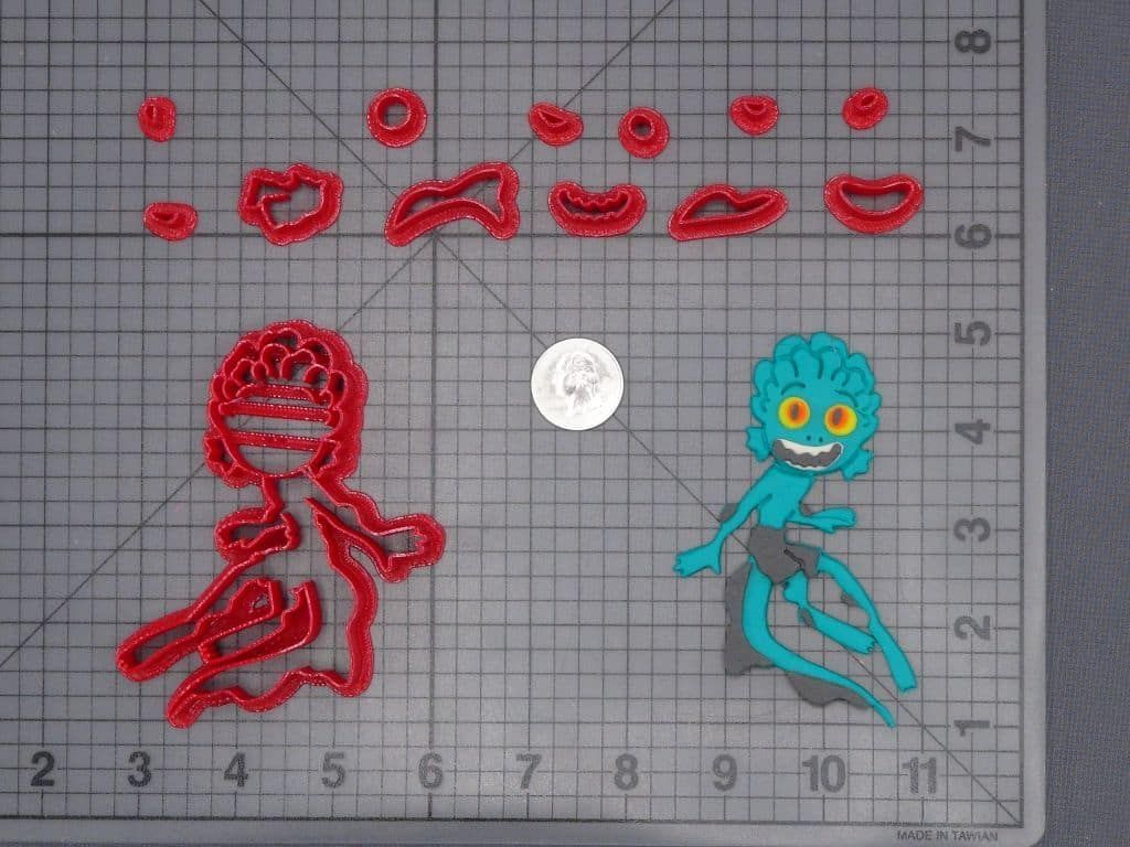 Luca Sea Monster Body 266-H201 Cookie Cutter Set