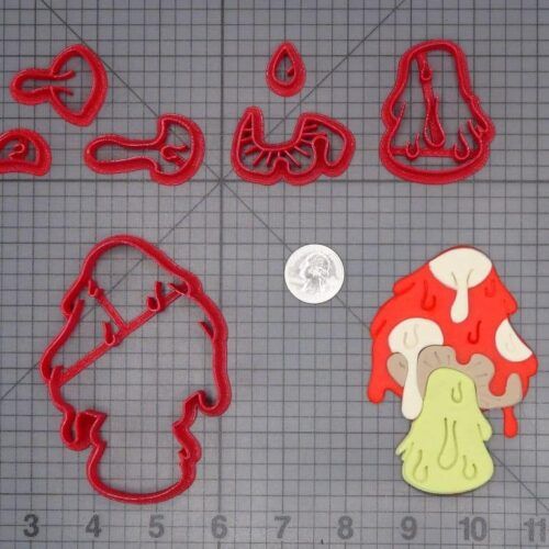 Mushroom Melting 266-H346 Cookie Cutter Set