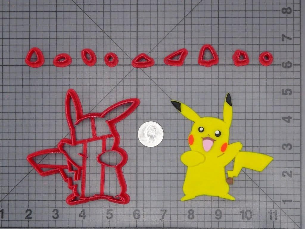 Pokemon - Pikachu Body 266-G821 Cookie Cutter Set