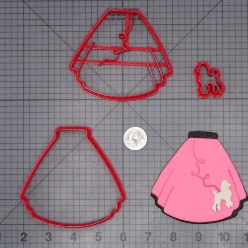 Poodle Skirt 266-H254 Cookie Cutter Set