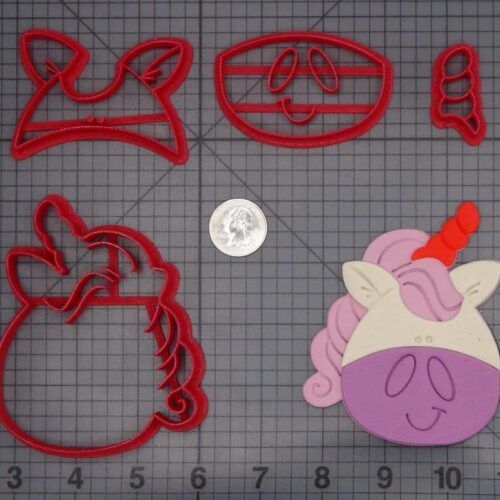 Unicorn Head 266-H433 Cookie Cutter Set