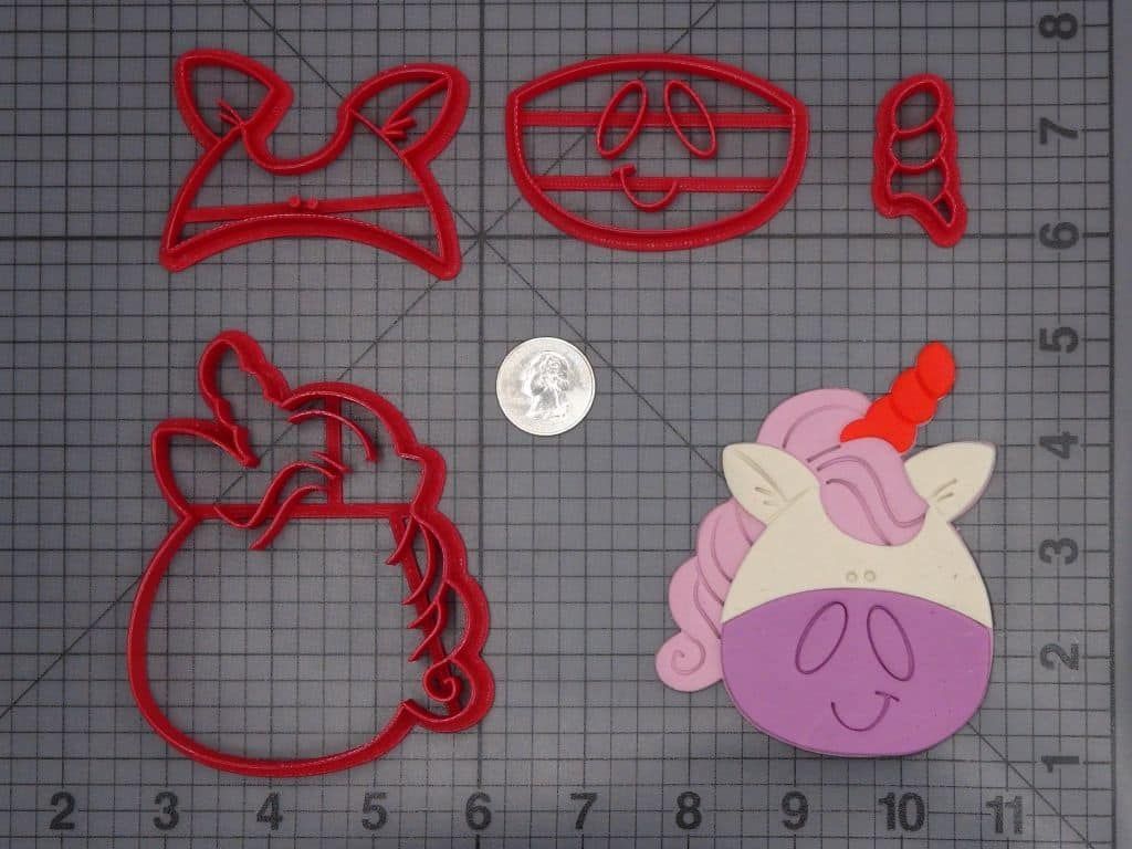 Unicorn Head 266-H433 Cookie Cutter Set