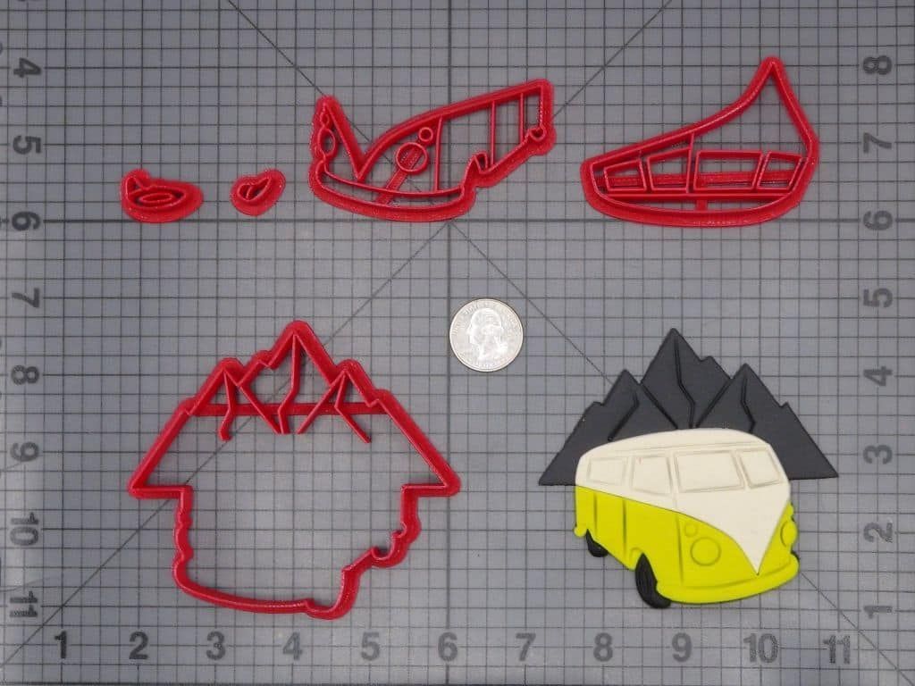 Volkswagon Van with Mountains 266-H375 Cookie Cutter Set