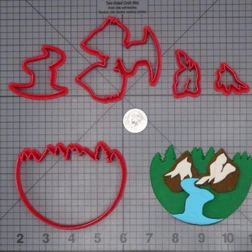 Waterfall Mountains 266-H241 Cookie Cutter Set