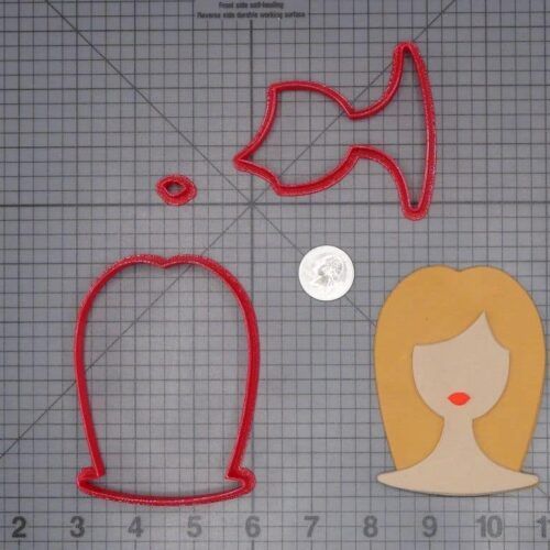 Woman Head 266-H163 Cookie Cutter Set