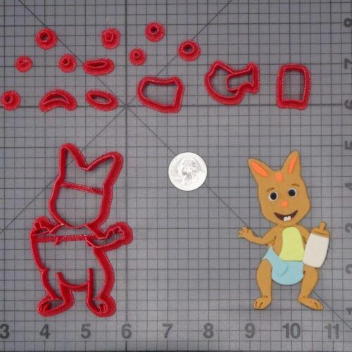 Word Party - Kip Kangaroo Body 266-G785 Cookie Cutter Set