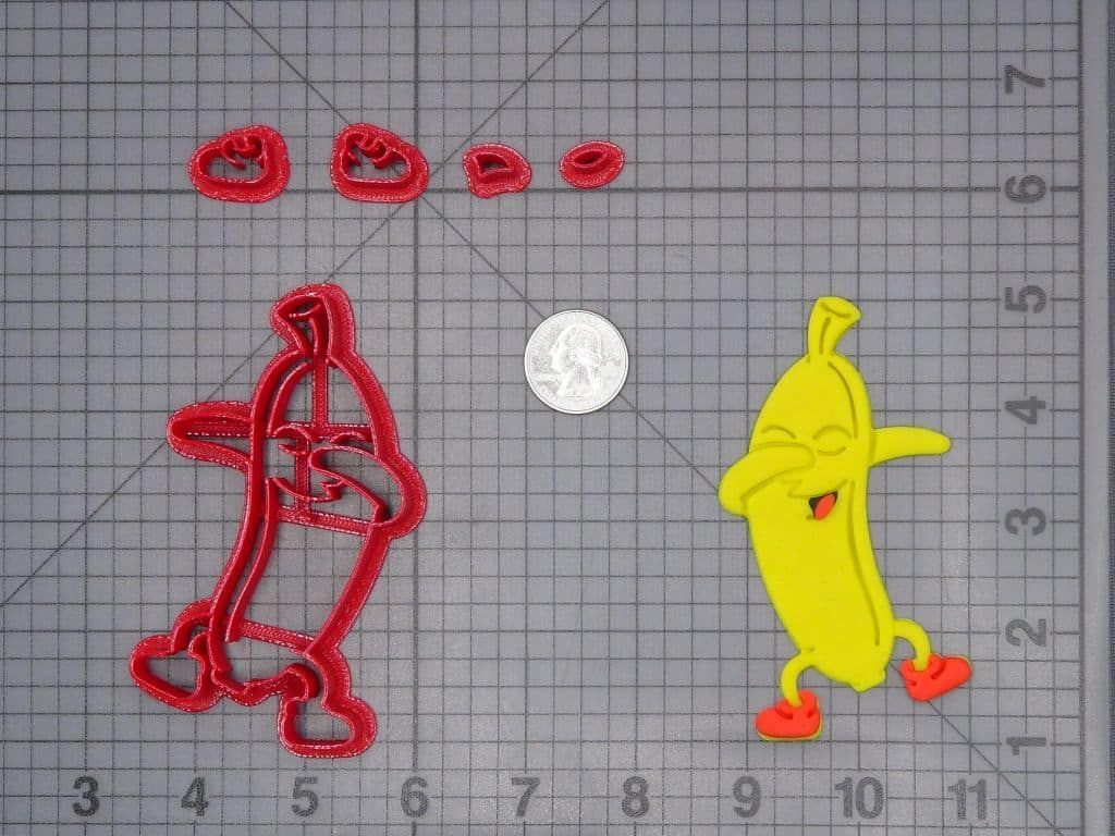 Banana Dabbing 266-H699 Cookie Cutter Set