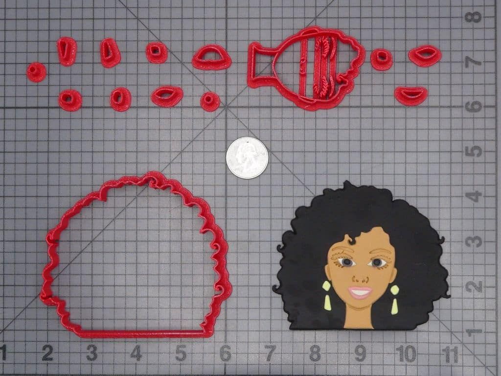 Barbie Afro Head 266-G927 Cookie Cutter Set