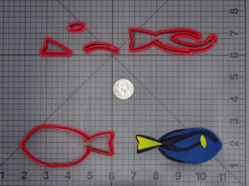 Blue Tang Fish 266-H764 Cookie Cutter Set