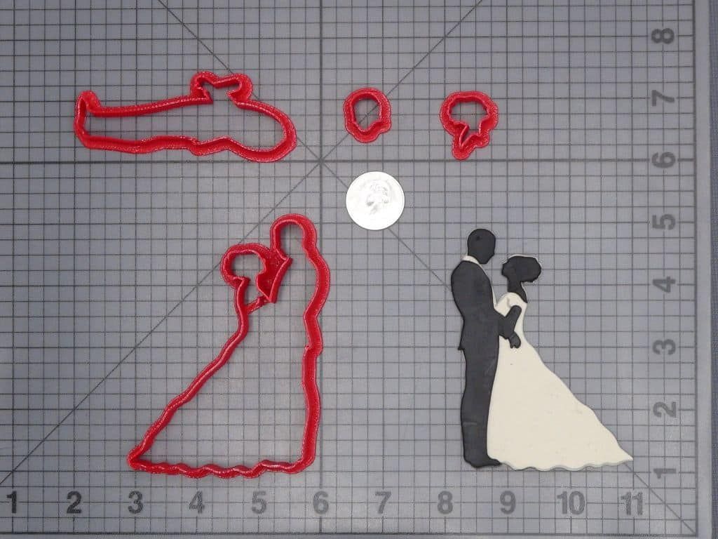 Bride and Groom 266-H898 Cookie Cutter Set