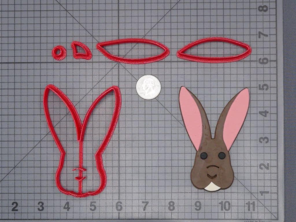 Bunny Head 266-H698 Cookie Cutter Set