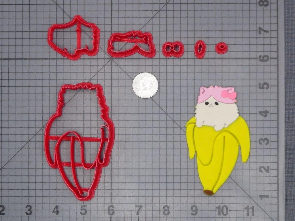 Cat Banana 266-H767 Cookie Cutter Set