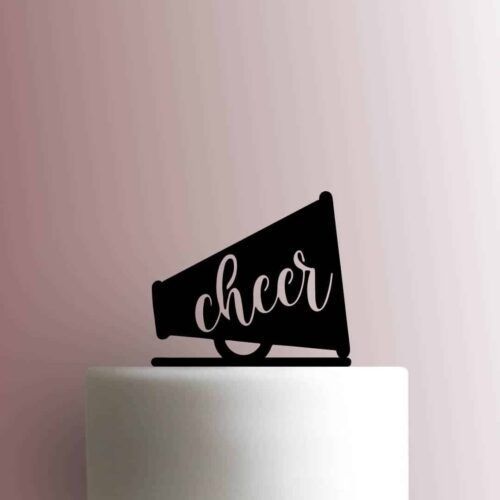 Cheer Megaphone 225-B284 Cake Topper