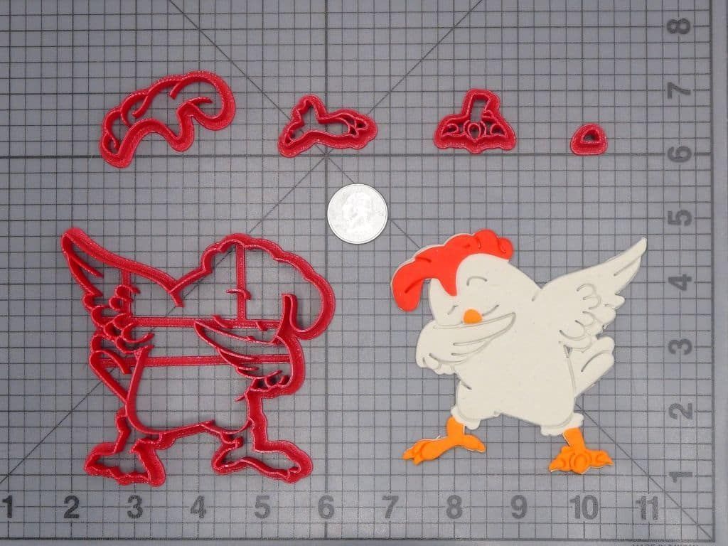 Chicken Dabbing 266-H820 Cookie Cutter Set