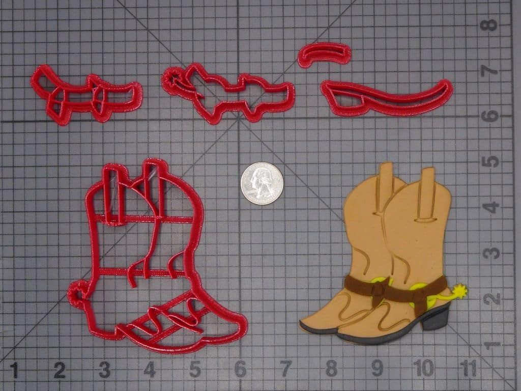 Cowboy Boots 266-H794 Cookie Cutter Set