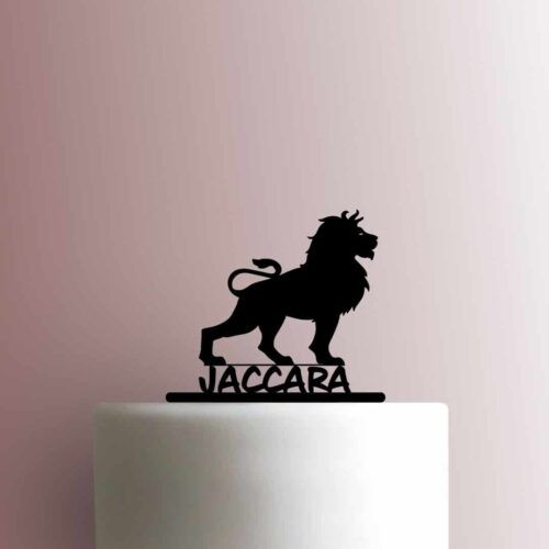 Custom Leo Zodiac Lion Sign Name 225-B355 Cake Topper