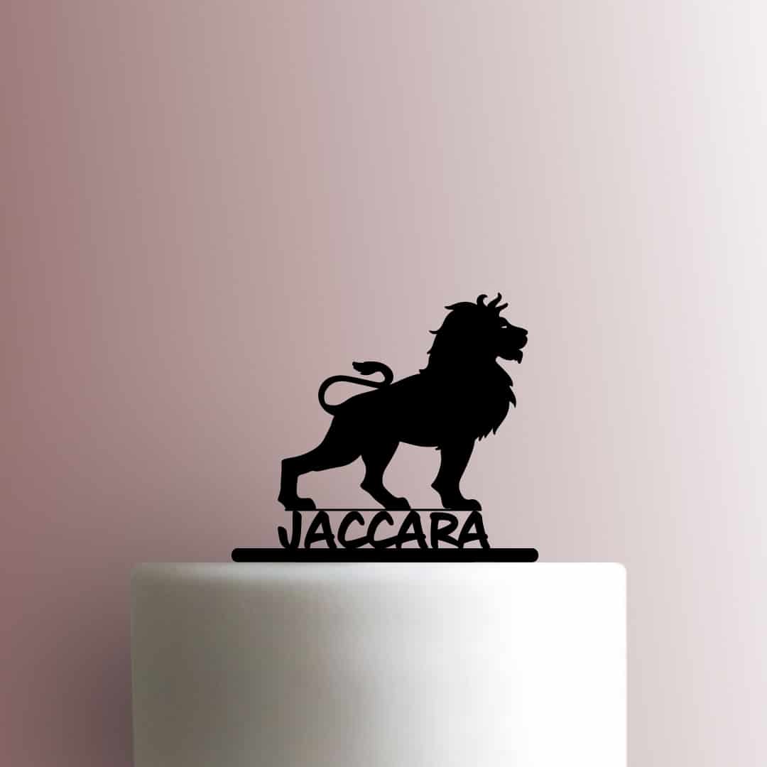 Custom Leo Zodiac Lion Sign Name 225-B355 Cake Topper