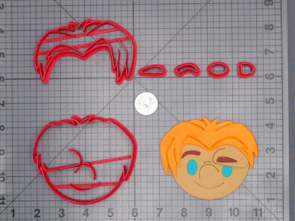 Disney Emoji - The Hunchback of Notre Dame - Quasimodo Head 266-H782 Cookie Cutter Set