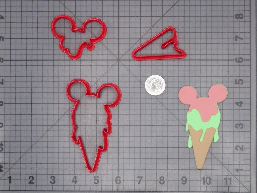 Disneyland - Mickey Mouse Ice Cream Cone 266-H852 Cookie Cutter Set