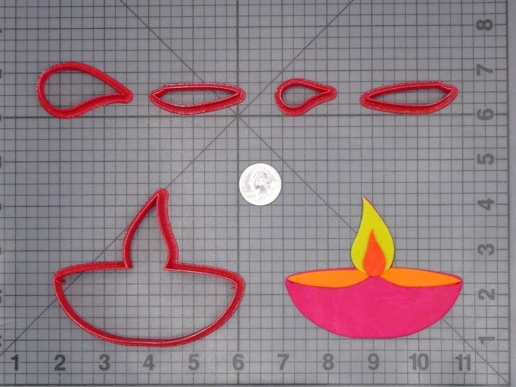 Diya Candle 266-H971 Cookie Cutter Set