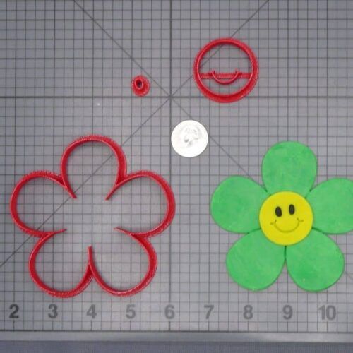 Flower Smiling 266-H873 Cookie Cutter Set