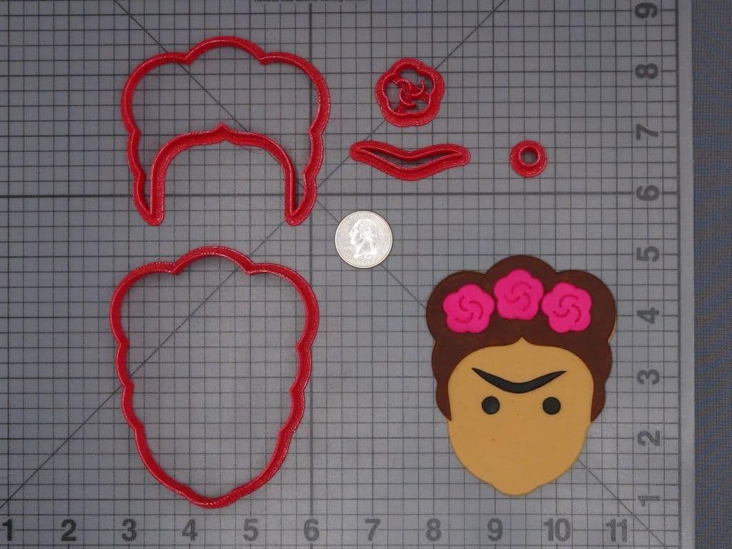 Frida Kahlo Head 266-H642 Cookie Cutter Set