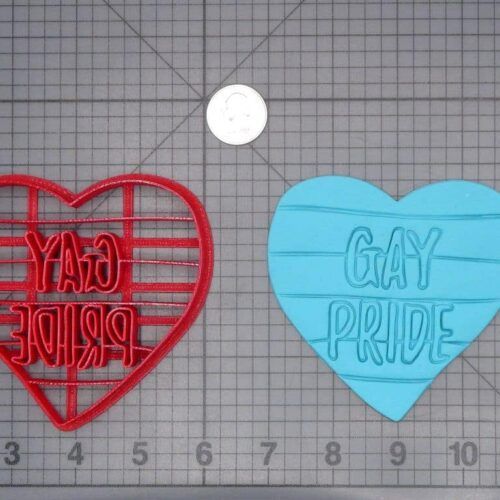 Gay Pride Heart 266-H808 Cookie Cutter