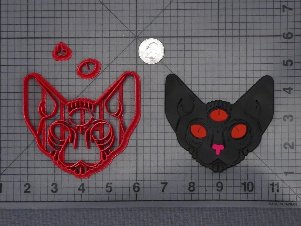 Halloween - Satanic Cat Head 266-H511 Cookie Cutter Set
