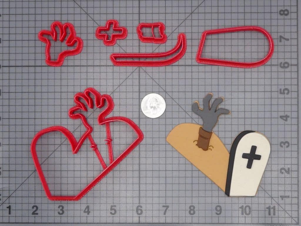 Halloween - Zombie Grave 266-H505 Cookie Cutter Set