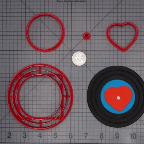 Heart Record 266-H626 Cookie Cutter Set